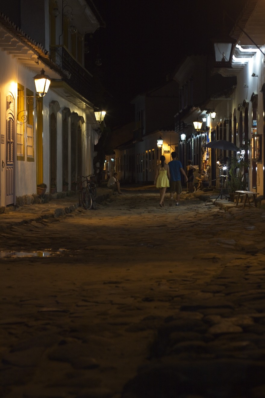 Weg in Paraty, Brasilien.